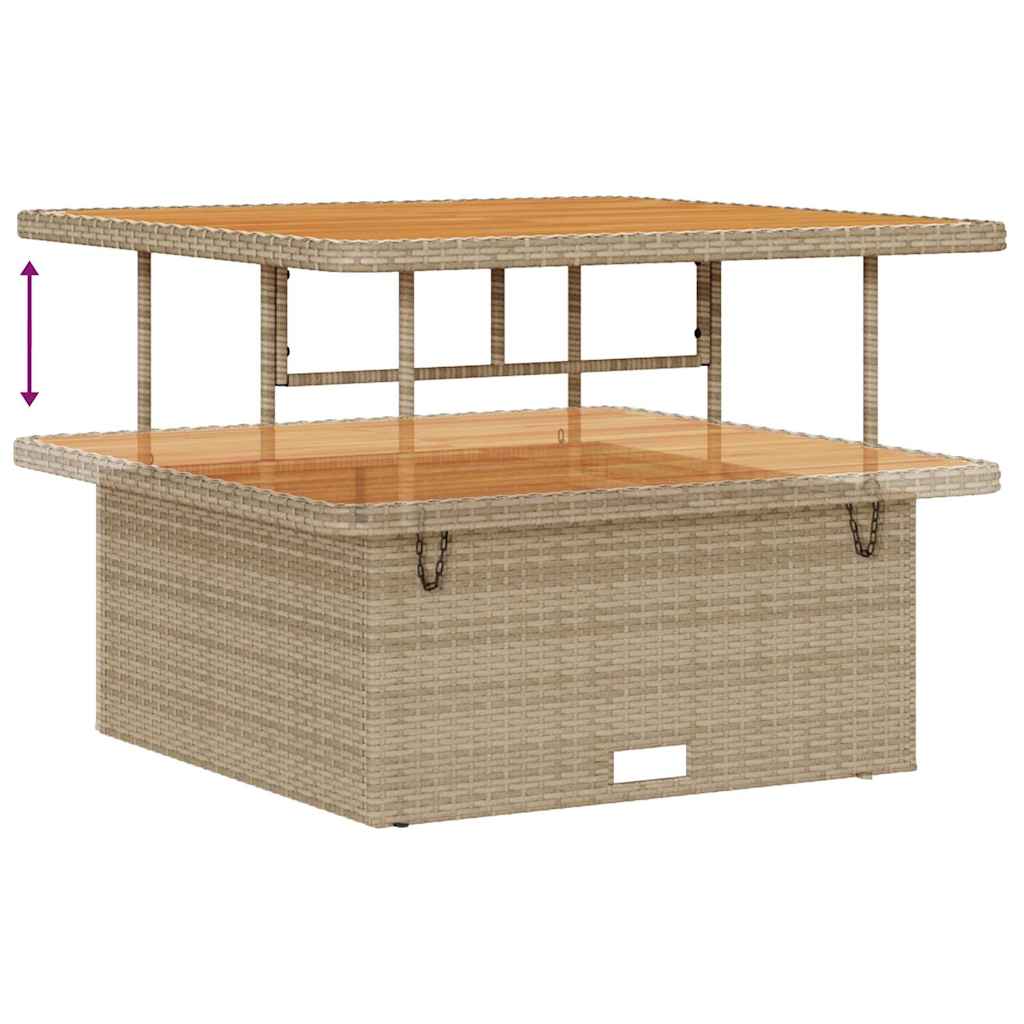 Set Divano da Giardino con cuscino 12 pcs Beige e Crema