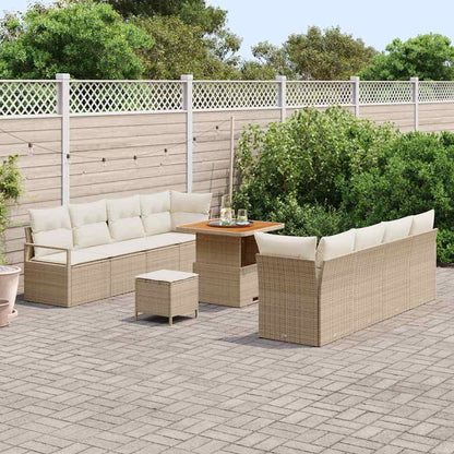 Set Divano da Giardino Beige e Crema 80 x 80 x 71 cm