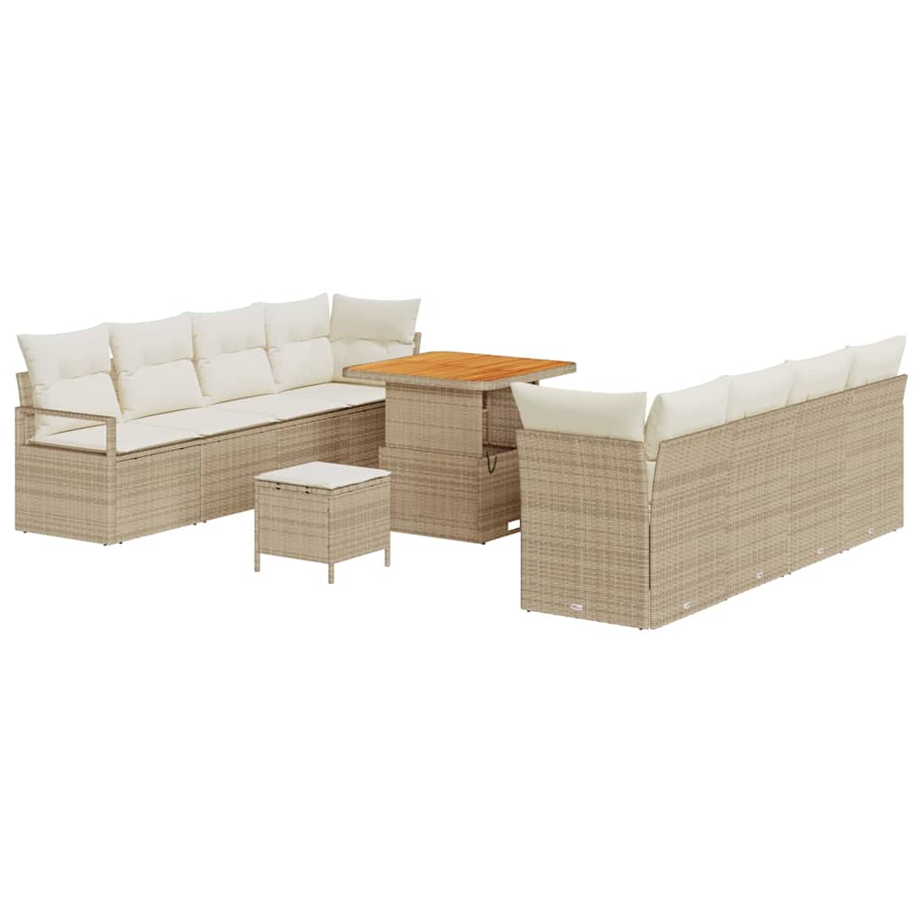 Set Divano da Giardino Beige e Crema 80 x 80 x 71 cm