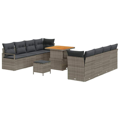 Set Divano da Giardino con cuscino Grigio 80 x 80 x 71 cm