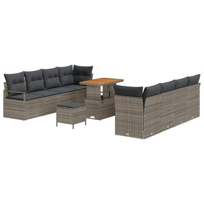 Set Divano da Giardino con cuscino Grigio 90 x 55 x 71 cm