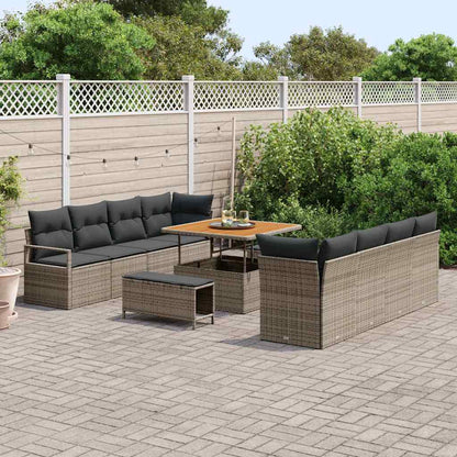 Set Divano da Giardino con cuscino Grigio 100 x 100 x 71 cm