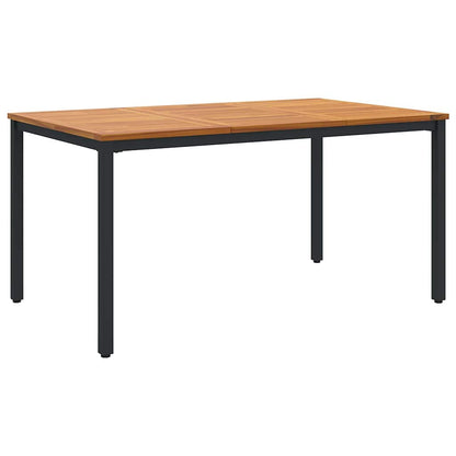 Set da Pranzo per Giardino 5 pcs Nero e Marrone polyrattan