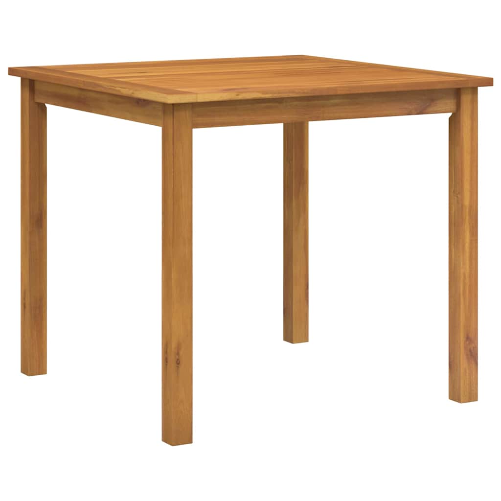 Set da Pranzo per Giardino 5 pcs Beige Legno di Acacia Massello