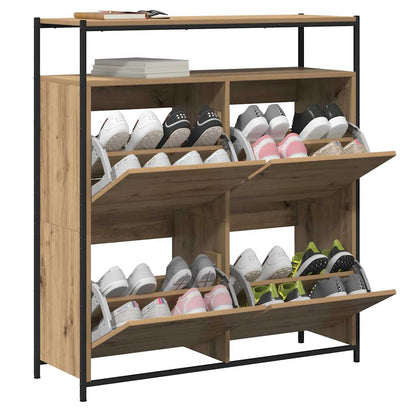 Mobile per scarpe Rovere artigianale 100 x 34 x 112 cm