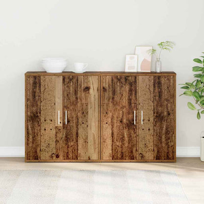 Credenza 2 pcs Legno vecchio 60 x 31 x 70 cm Legno multistrato