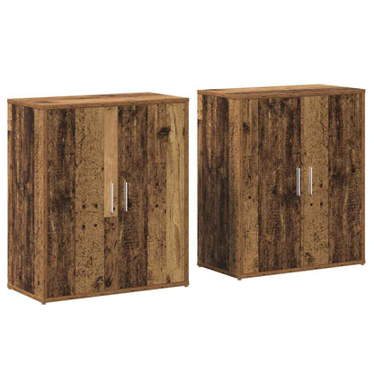 Credenza 2 pcs Legno vecchio 60 x 31 x 70 cm Legno multistrato