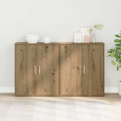 Credenza 2 pcs Rovere artigianale 60 x 31 x 70 cm
