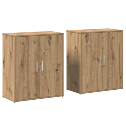 Credenza 2 pcs Rovere artigianale 60 x 31 x 70 cm