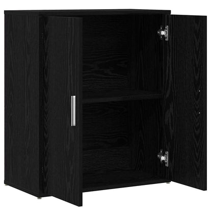 Credenza 2 pcs Rovere Nero 60 x 31 x 70 cm Legno multistrato