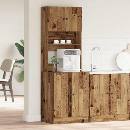 Credenza da cucina 2 pcs Legno vecchio 60 x 50 x 180 cm