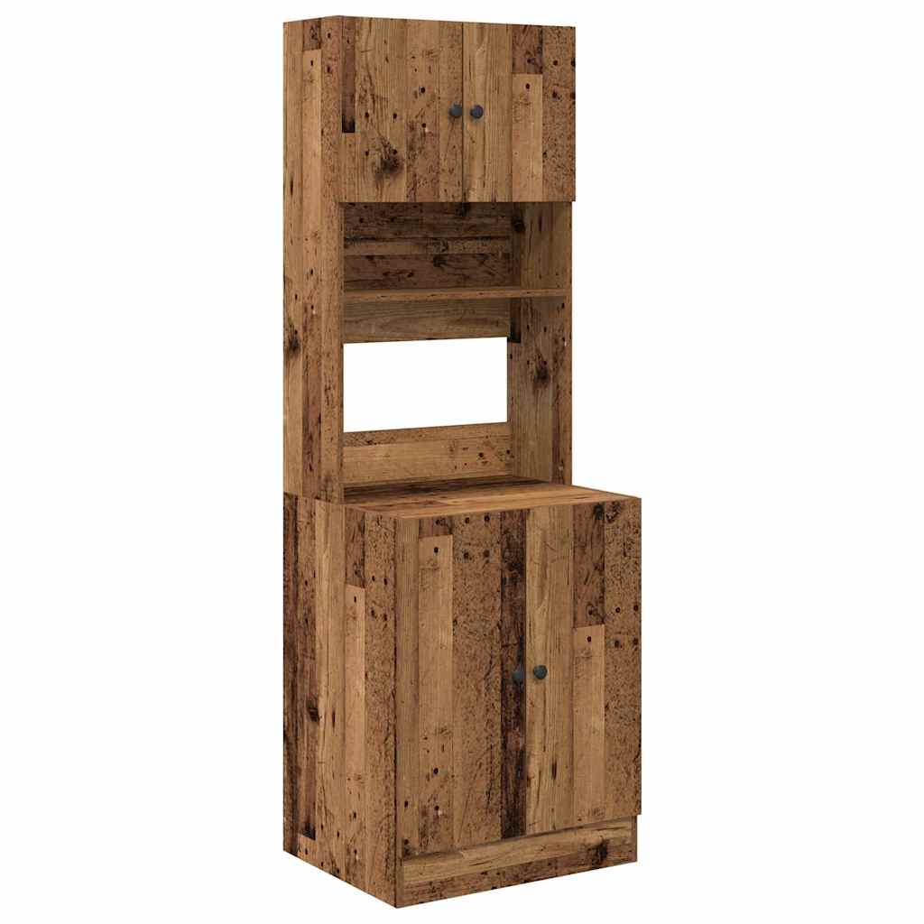 Credenza da cucina 2 pcs Legno vecchio 60 x 50 x 180 cm