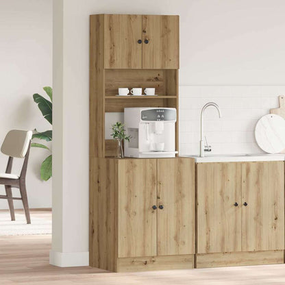 Credenza da cucina 2 pcs Rovere artigianale 60 x 50 x 180 cm