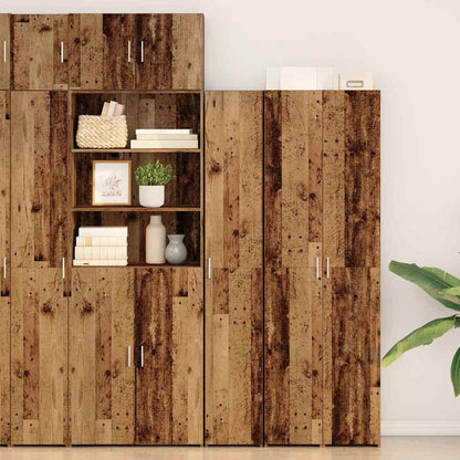 Credenza 2 pcs Legno vecchio 30 x 42,5 x 185 cm