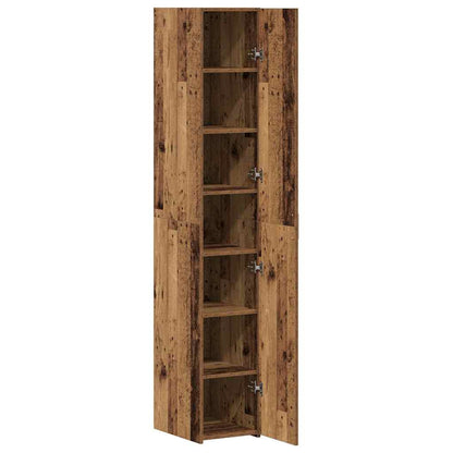 Credenza 2 pcs Legno vecchio 30 x 42,5 x 185 cm