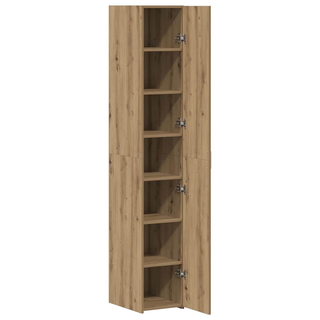 Credenza 2 pcs Rovere artigianale 30 x 42,5 x 185 cm