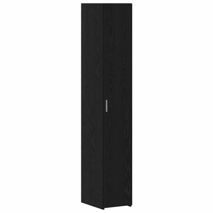 Credenza 2 pcs Rovere Nero 30 x 42,5 x 185 cm