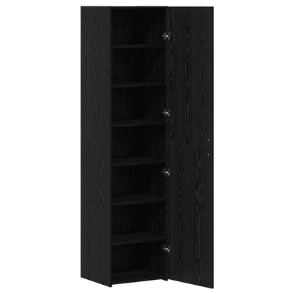 Credenza 2 pcs Rovere Nero 45 x 42,5 x 185 cm