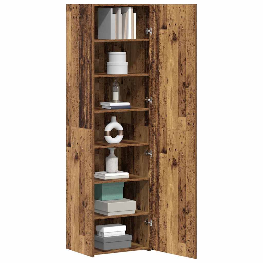 Credenza 2 pcs Legno vecchio 50 x 42,5 x 185 cm