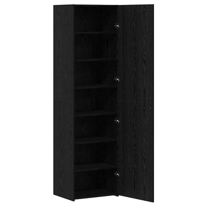 Credenza 2 pcs Rovere Nero 50 x 42,5 x 185 cm