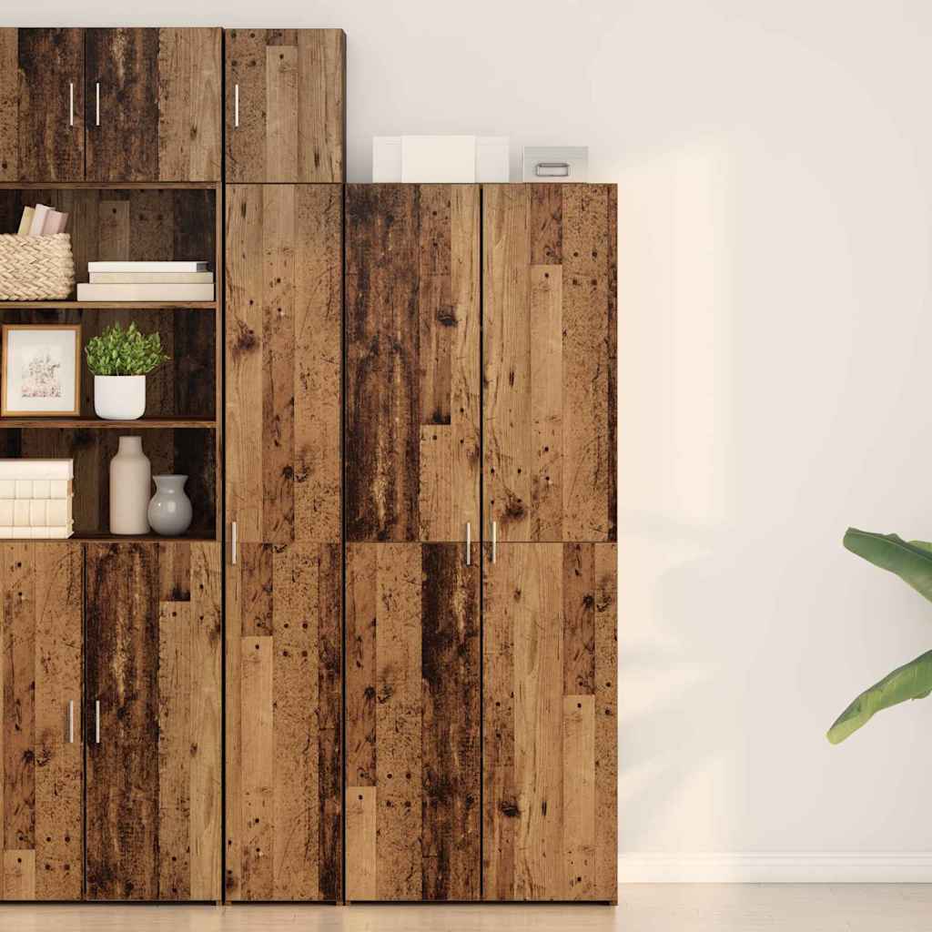 Credenza 2 pcs Legno vecchio 70 x 42,5 x 185 cm