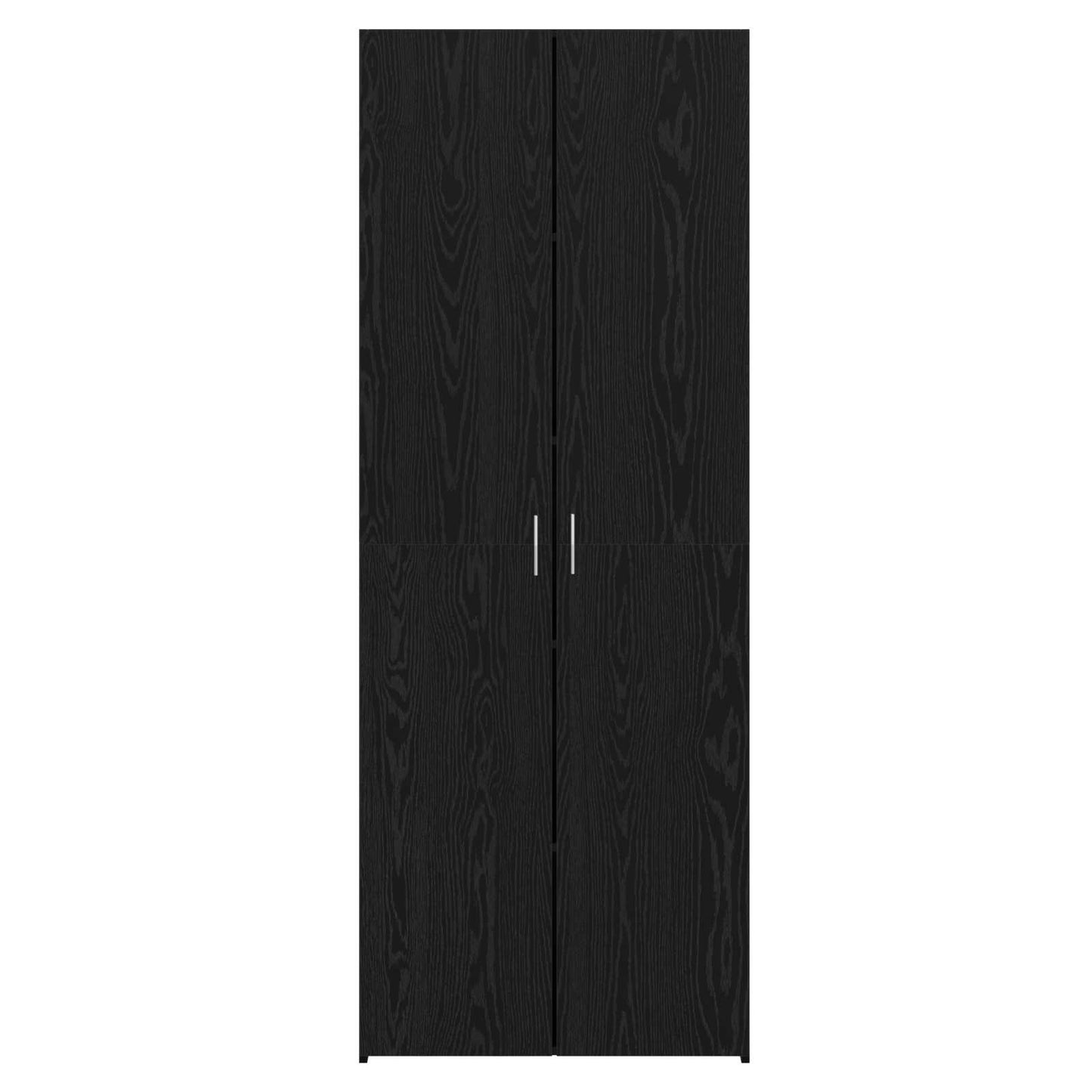 Credenza 2 pcs Rovere Nero 70 x 42,5 x 185 cm