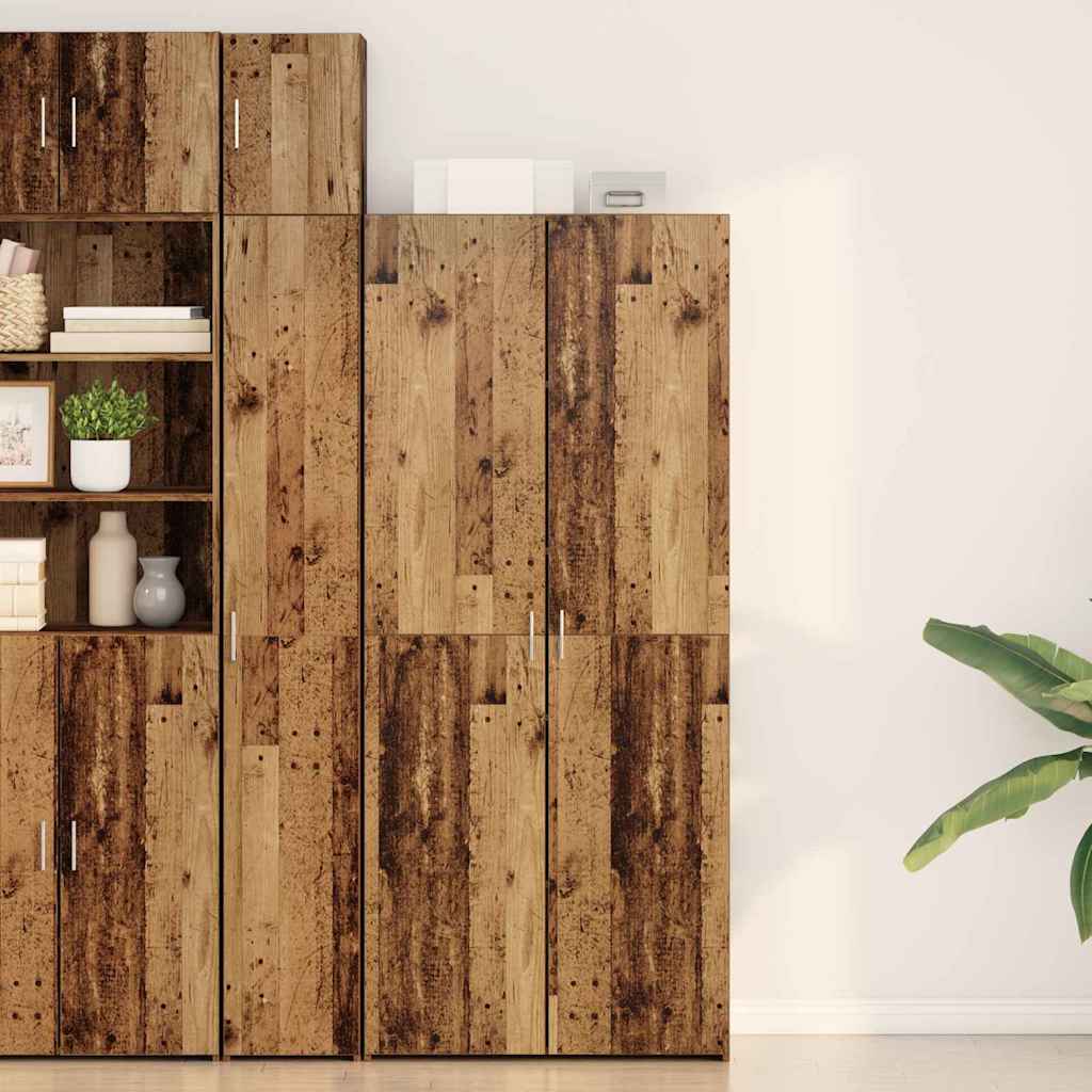 Credenza 2 pcs Legno vecchio 80 x 42 x 185 cm