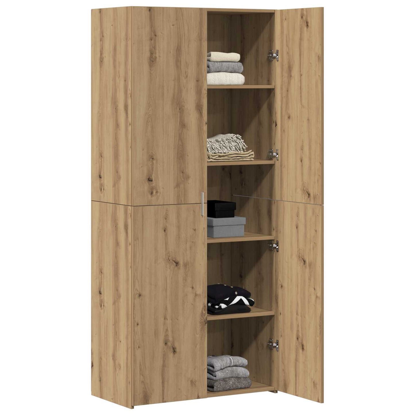 Credenza 2 pcs Rovere artigianale 80 x 42 x 185 cm