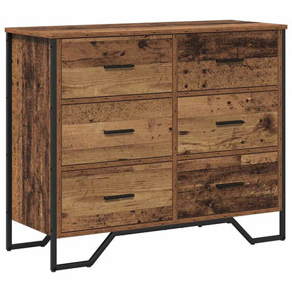 Cassettiera 2 pcs Legno vecchio 91 x 35,5 x 74,5 cm