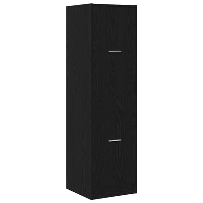 Armadio da Apoteca Rovere nero 40 x 41 x 144.5 cm