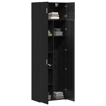 Armadio 3 pcs Rovere Nero