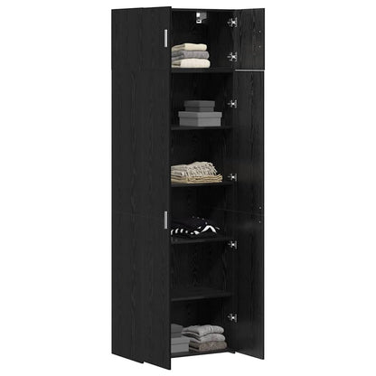 Armadio 3 pcs Rovere Nero