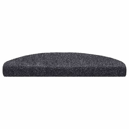 Tappetini per scale autoadesivi 20 pz 65x21x4 cm Grigio scuro Semicircolari Grandi