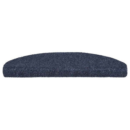 Tappetini per scale autoadesivi 20 pz 65x21x4 cm blu semicircolari grandi
