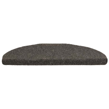 Tappetini per scale autoadesivi 20 pz 65x21x4 cm Antracite Semicircolari Grandi