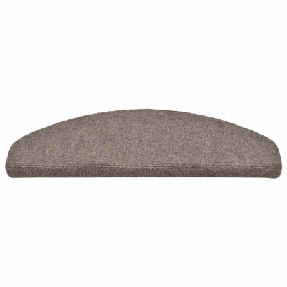 Tappetini per scale autoadesivi 30 pz 65x21x4 cm beige semicircolari grandi