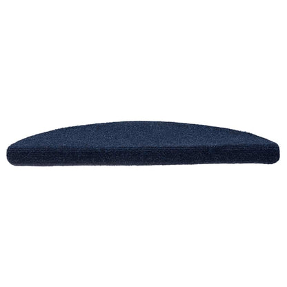 Tappetini per scale autoadesivi 20 pz 56x17x3 cm blu navy semicircolari