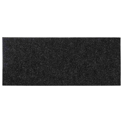 Tappetini per scale autoadesivi 30 pz 60x25 cm neri rettangolari