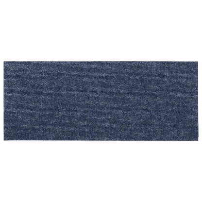 Tappetini per scale autoadesivi 30 pz 60x25 cm Grigio Blu Rettangolari
