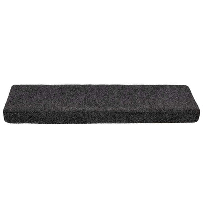 Tappetini per scale autoadesivi 20 pz 65x21x4 cm Grigio Scuro Bordo rettangolare