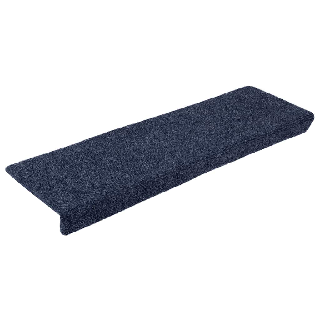 Tappetini per scale autoadesivi 20 pz 65x21x4 cm Antracite Bordo rettangolare