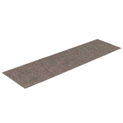 Tappetini per scale autoadesivi 30 pz 76x20 cm Beige Rettangolari