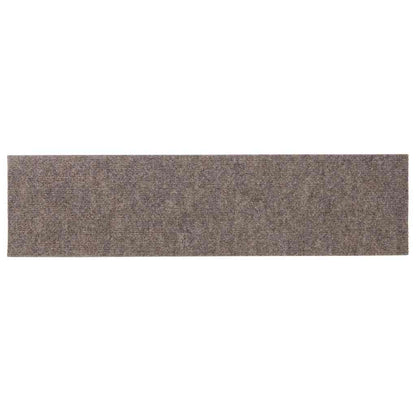 Tappetini per scale autoadesivi 30 pz 76x20 cm Beige Rettangolari