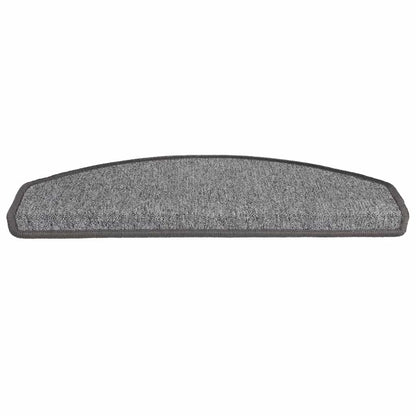 Tappetini per scale 30 pz 65x24x4 cm Grigio scuro Semicircolari Grandi