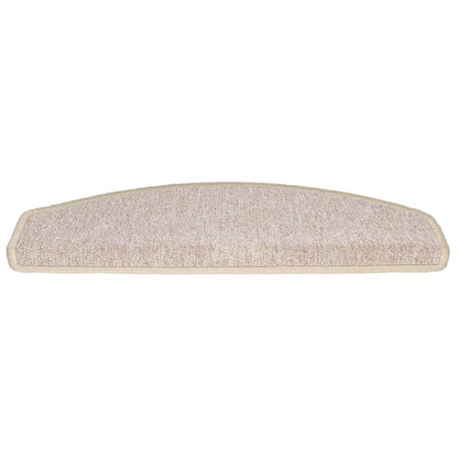 Tappetini per scale 30 pz 65x24x4 cm tortora semicircolari grandi