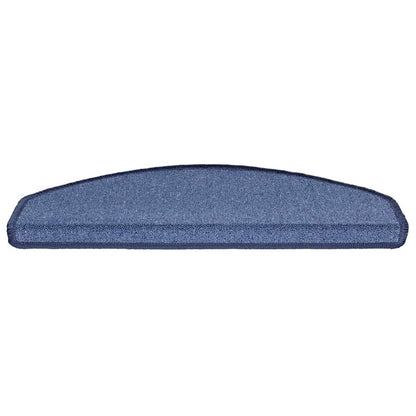 Tappetini per scale 30 pz 65x24x4 cm Blu Semicircolari Grandi