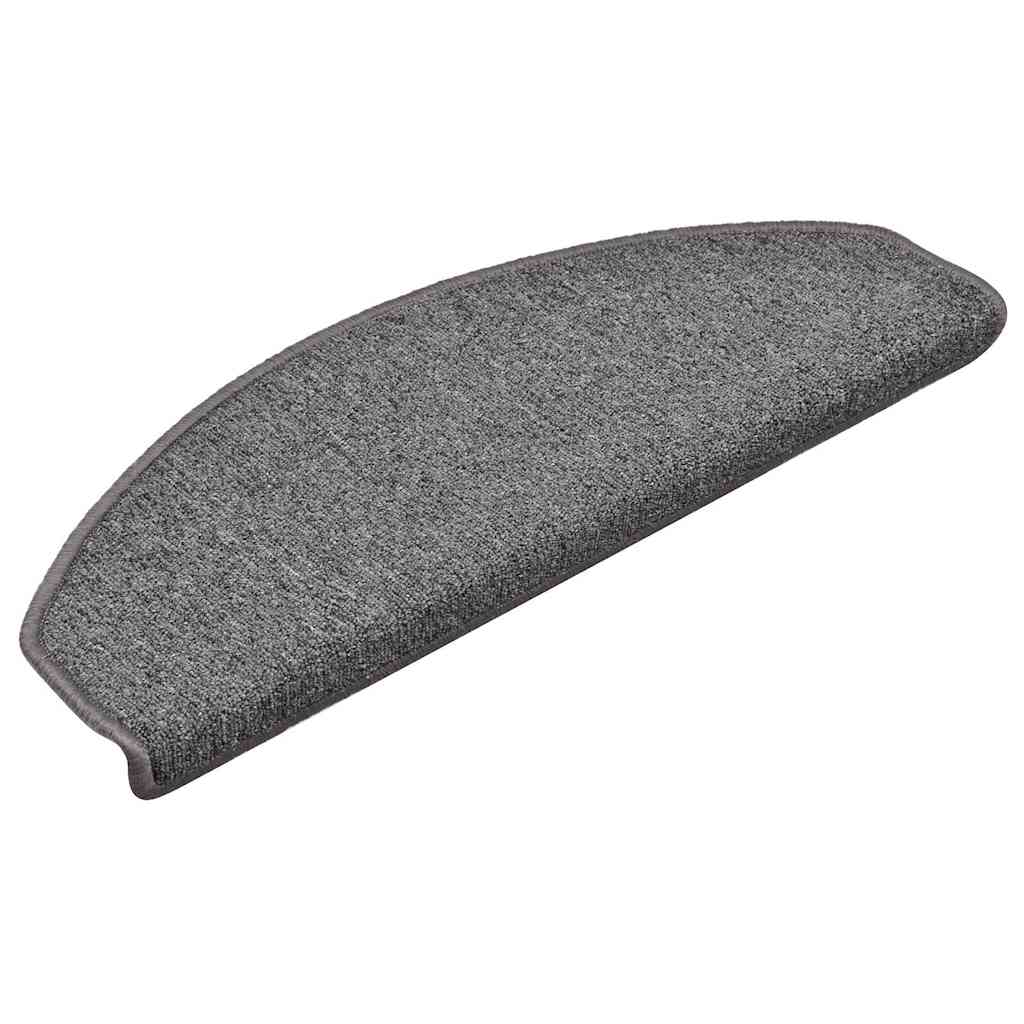 Tappetini per scale 30 pz 65x24x4 cm Grigio scuro Semicircolari Grandi