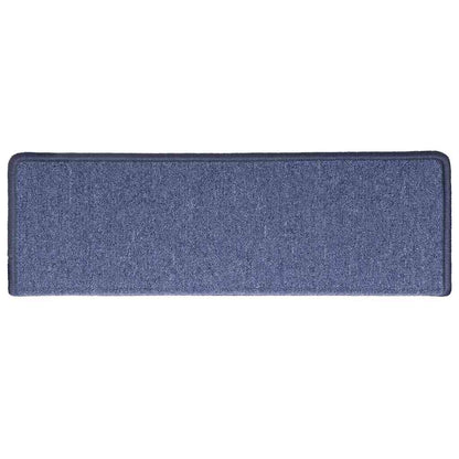 Tappetini per scale 30 pz 65x21x4 cm Blu Bordo rettangolare