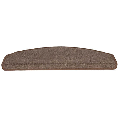 Tappetini per scale 20 pz 65x24x4 cm Marrone caffÃ¨ Semicircolari Grandi