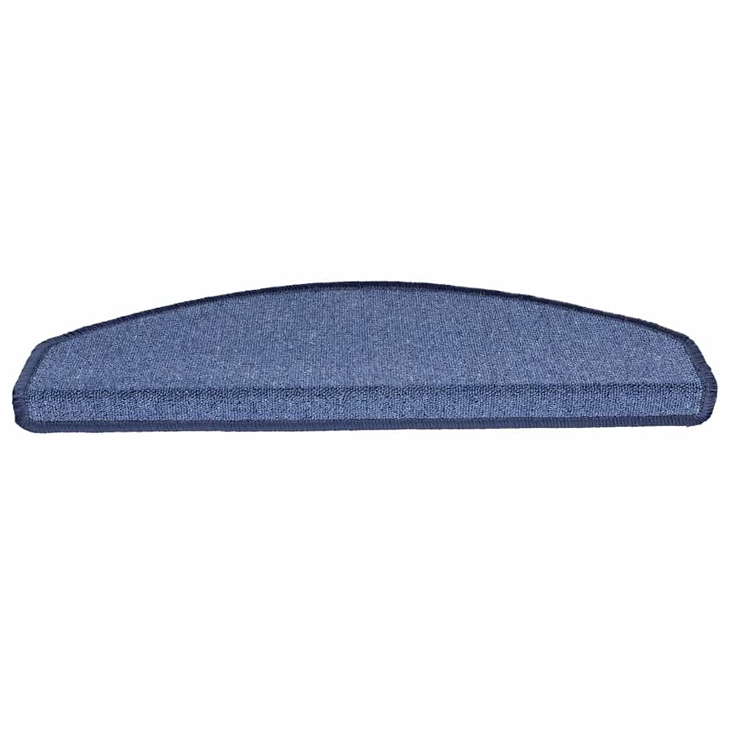 Tappetini per scale 20 pz 65x24x4 cm Blu Semicircolari Grandi